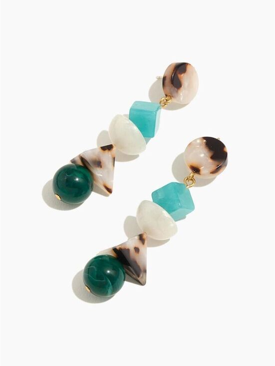 Madewell Jewelry - Madewell Geometric Stack Statement Earrings